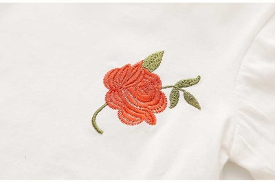 Tricou pentru copii in doua culori cu broderie