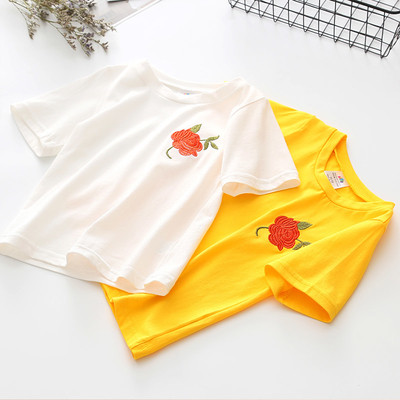 Παιδικό μπλουζάκι σε δύο χρώματα με κεντήματα