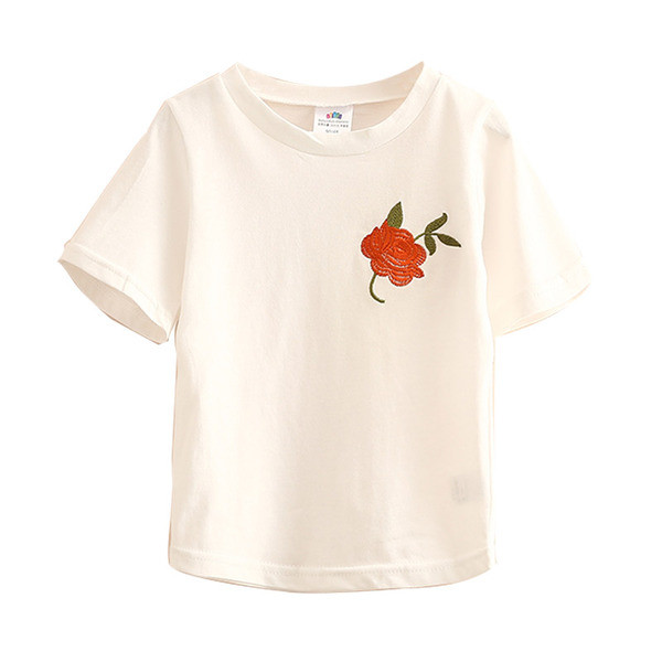 Tricou pentru copii in doua culori cu broderie