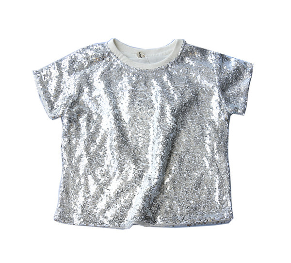 Tricou pentru copii modern in patru culori cu paiete