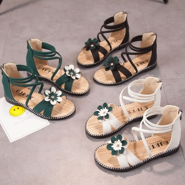 Sandale pentru copii pentru fete potrivite pentru utilizare zilnică în trei culori