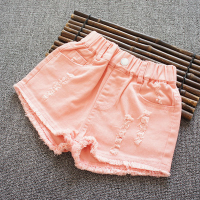 Παιδικά παντελόνια τζιν σε διάφορα χρώματα με λάστιχο και κουμπιά