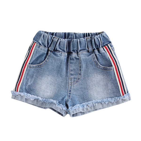 Pantaloni scurți moderni pentru copii cu margini și elastic