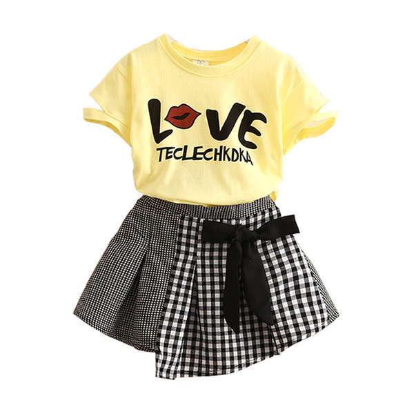 Παιδικό σετ μπλούζας  με κορδέλα και φούστα 