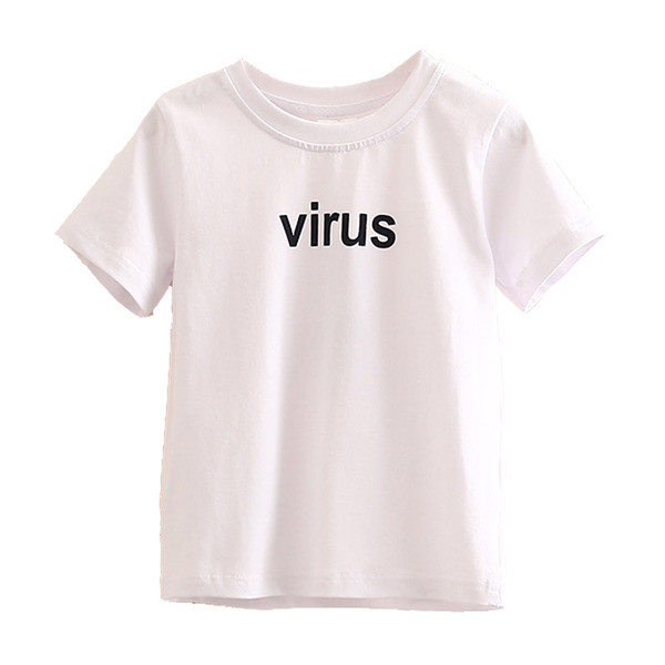 Tricou modern pentru copii cu inscripție și motive rupte