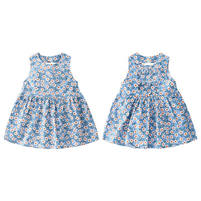 Μοντέλο απαλό παιδικό φόρεμα με φυτικά μοτίβα σε διάφορα χρώματα
