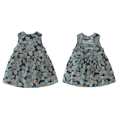 Μοντέλο απαλό παιδικό φόρεμα με φυτικά μοτίβα σε διάφορα χρώματα