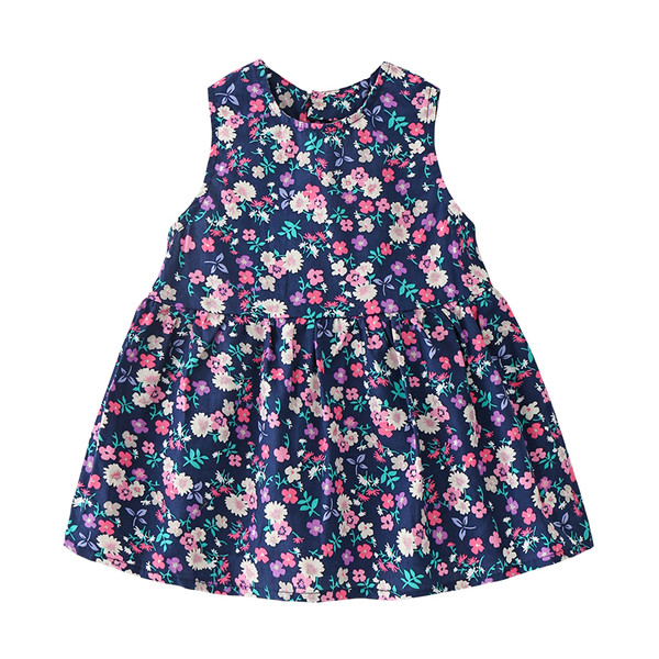 Μοντέλο απαλό παιδικό φόρεμα με φυτικά μοτίβα σε διάφορα χρώματα