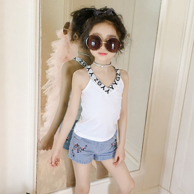 Maiou zilnic pentru copii alb cu inscripții