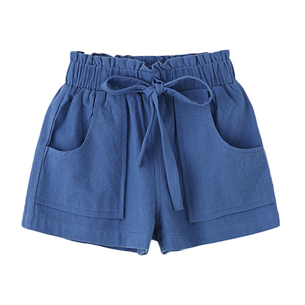 Παιδικά σορτς  με λατίκο και τσέπες σε διάφορα χρώματα