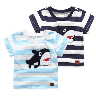 Детска тениска за момчета в два цвята с щампа