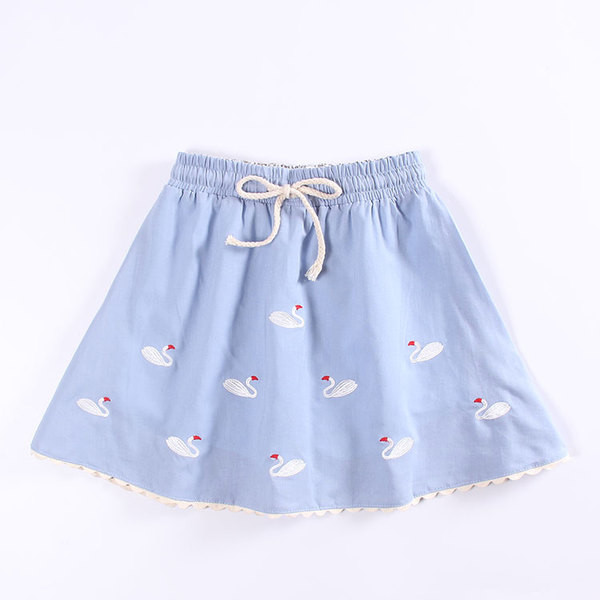 Καθημερινή φούστα για παιδιά με έγχρωμο κέντημα