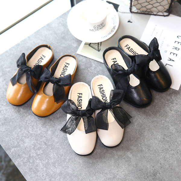 Papuci copii pentru fete din piele ecologica in trei culori