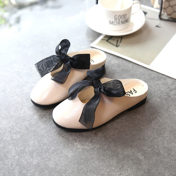 Papuci copii pentru fete din piele ecologica in trei culori