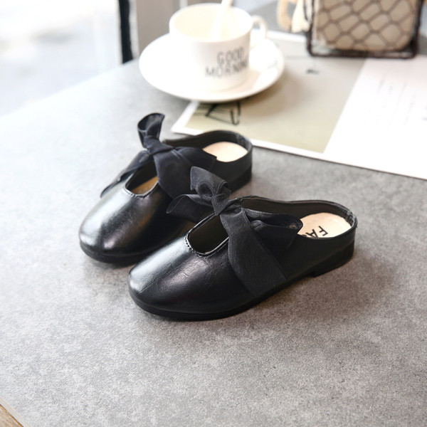 Papuci copii pentru fete din piele ecologica in trei culori