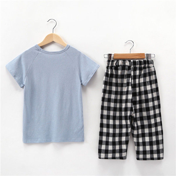 Παιδικό σετ για κορίτσια δύο τεμαχίων - T-shirt με κοντό μανίκι + 3/4 παντελόνια 