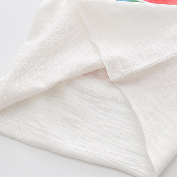 Παιδικό T-shirt σε δύο χρώματα με εκτύπωση και επιγραφή