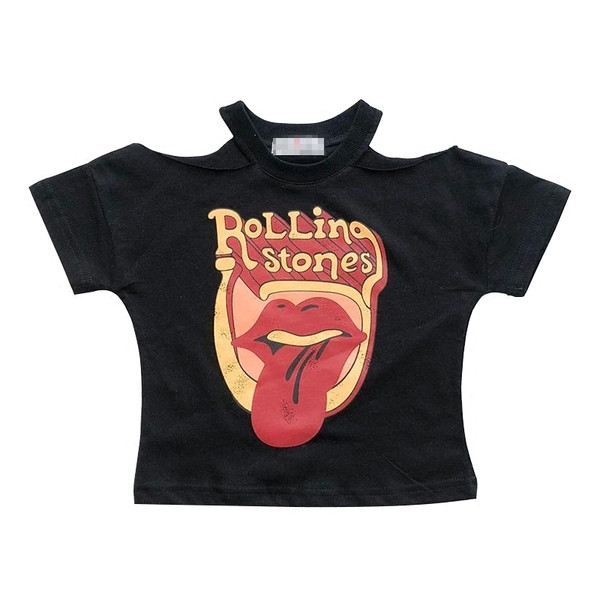 Tricou pentru fata pentru copii cu bretele si aplicatie in trei culori