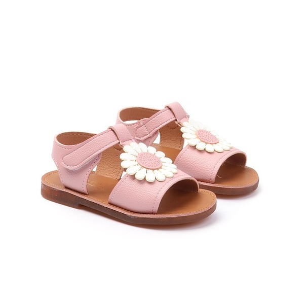 Sandale copii pentru fete in trei culori cu motive florale