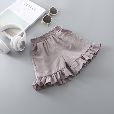 Pantaloni scurți pentru copii din material textil cu elastic - diferite culori