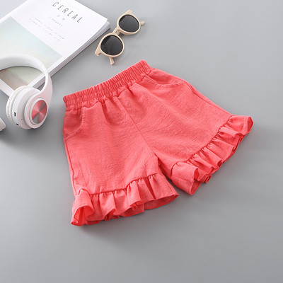 Pantaloni scurți pentru copii din material textil cu elastic - diferite culori