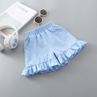 Pantaloni scurți pentru copii din material textil cu elastic - diferite culori