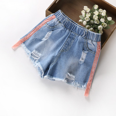 Παιδικά παντελόνια τζιν με δαντέλα και δαντέλες για κορίτσια