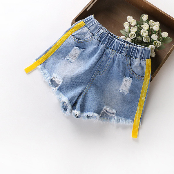 Παιδικά παντελόνια τζιν με δαντέλα και δαντέλες για κορίτσια