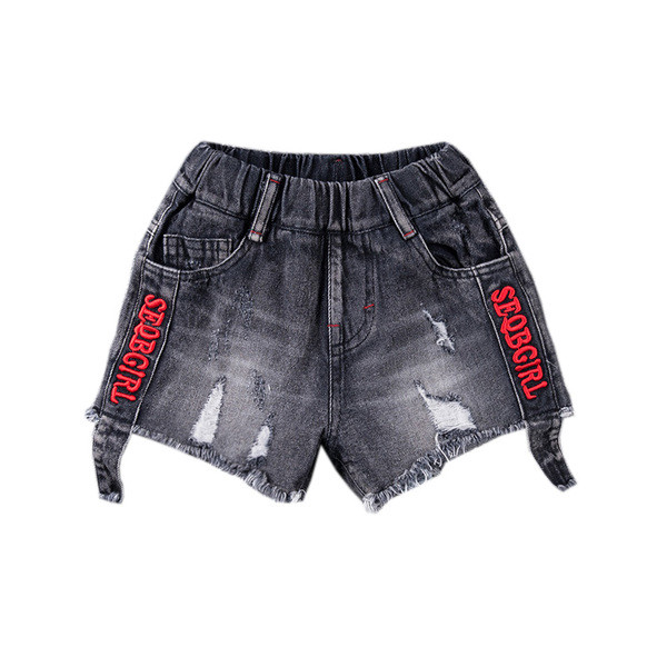 Άνετα  τζιν παιδικά με δαντέλα και κεντήματα για κορίτσια