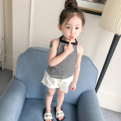 Παιδικό ριγέ μπλουζάκι για κορίτσια σε διάφορα χρώματα