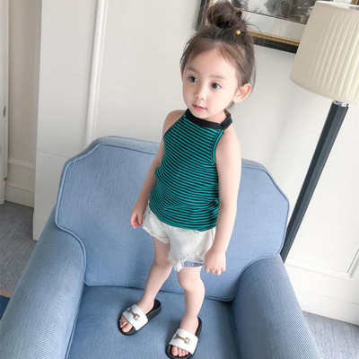 Παιδικό ριγέ μπλουζάκι για κορίτσια σε διάφορα χρώματα