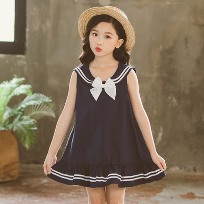 Rochie casual copii model lat cu decolteu in V in doua culori