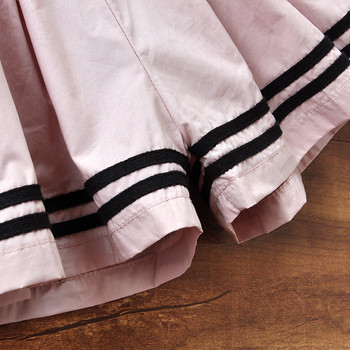 Детски къси панталони от плат с ластик - широк модел