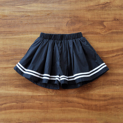 Pantaloni scurti copii din stofa cu elastic - model lat