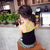 Παιδικό καθημερινό αμάνικο για κορίτσια με σταυρωμένα κορδόνια