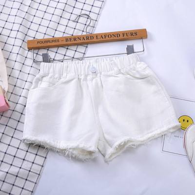 Pantaloni scurți din denim pentru copii cu motive elastice și rupte