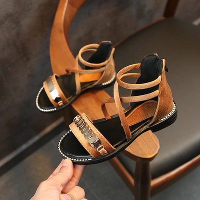 Sandale moderne pentru copii pentru fete in trei culori