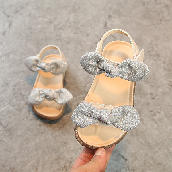 Sandale copii pentru fete in trei culori cu panglica