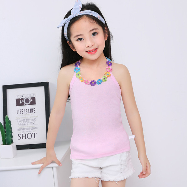 Maiou copii pentru fetita cu decor floral in mai multe culori