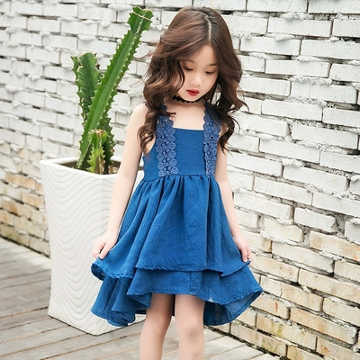 HIT Rochie asimetrica pentru copii croiala in mai multe culori