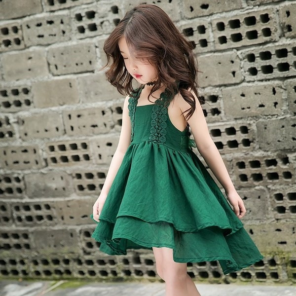 HIT Rochie asimetrica pentru copii croiala in mai multe culori