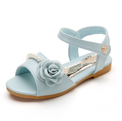 Sandale copii pentru fete in trei culori cu trandafir