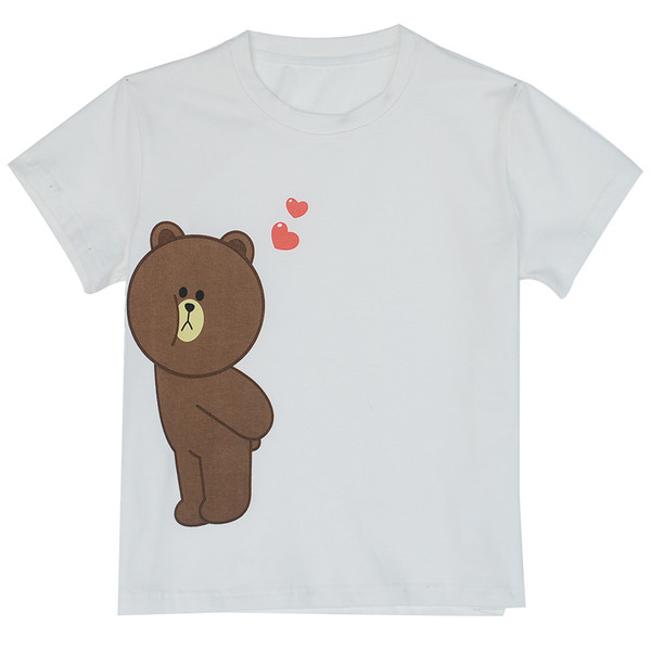 Tricou zilnic pentru copii pentru o fata cu aplicatie in doua modele