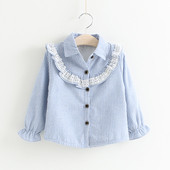 Παιδικό πουκάμισο για κορίτσια με μακριά μανίκια  - δύο χρώματα