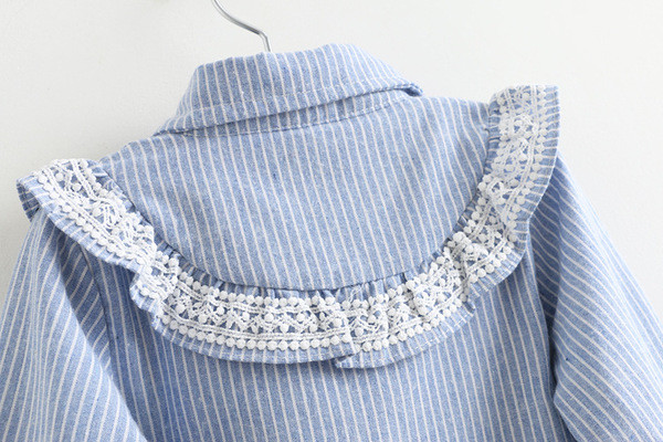 Παιδικό πουκάμισο για κορίτσια με μακριά μανίκια  - δύο χρώματα