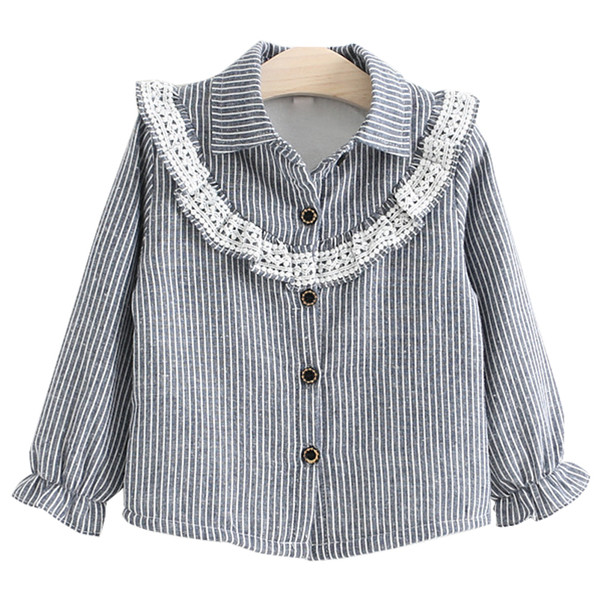 Παιδικό πουκάμισο για κορίτσια με μακριά μανίκια  - δύο χρώματα