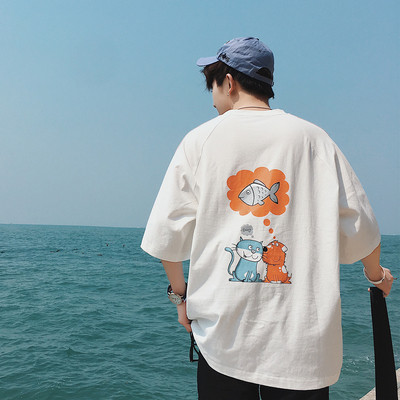 Ανdρικά μπλουζάκια με έγχρωμο σχέδιο