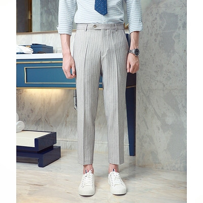 Ανδρικά παντελόνια σε τρία χρώματα - ευρύ μοτίβο