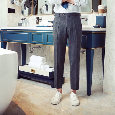 Ανδρικά παντελόνια σε τρία χρώματα - ευρύ μοτίβο