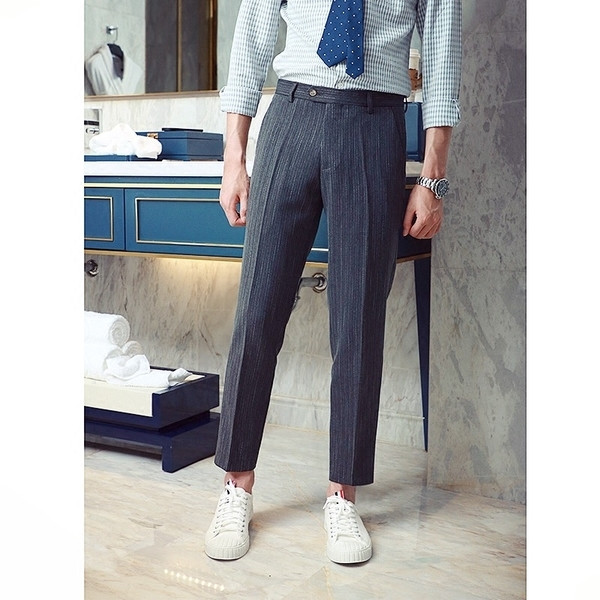 Ανδρικά παντελόνια σε τρία χρώματα - ευρύ μοτίβο